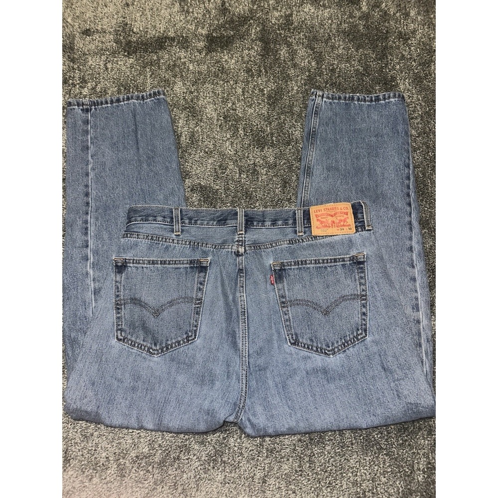 Levi's 505 Regular Fit Jeans Men's 38x30 Medium Wash Blue Denim Pants
